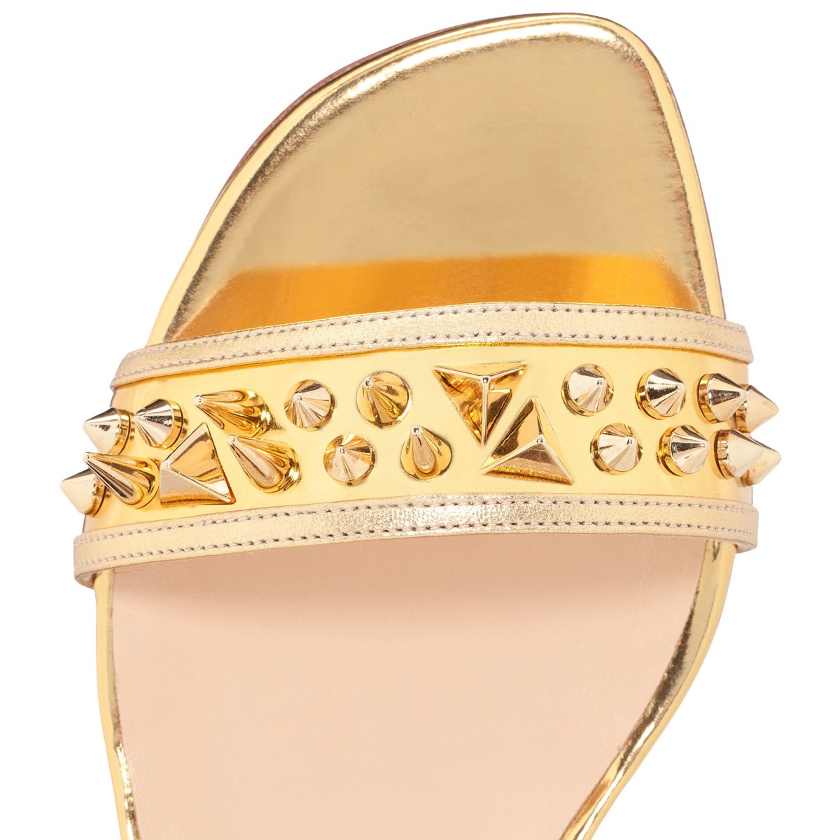 Christian Louboutin Druide Flat Sandals Gold